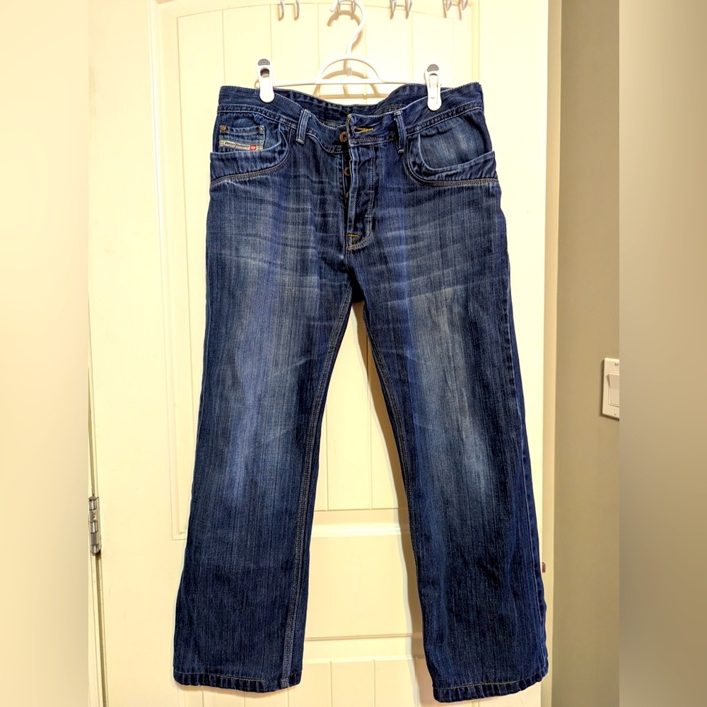 DIESEL S34/32 distressed relax fit jeans